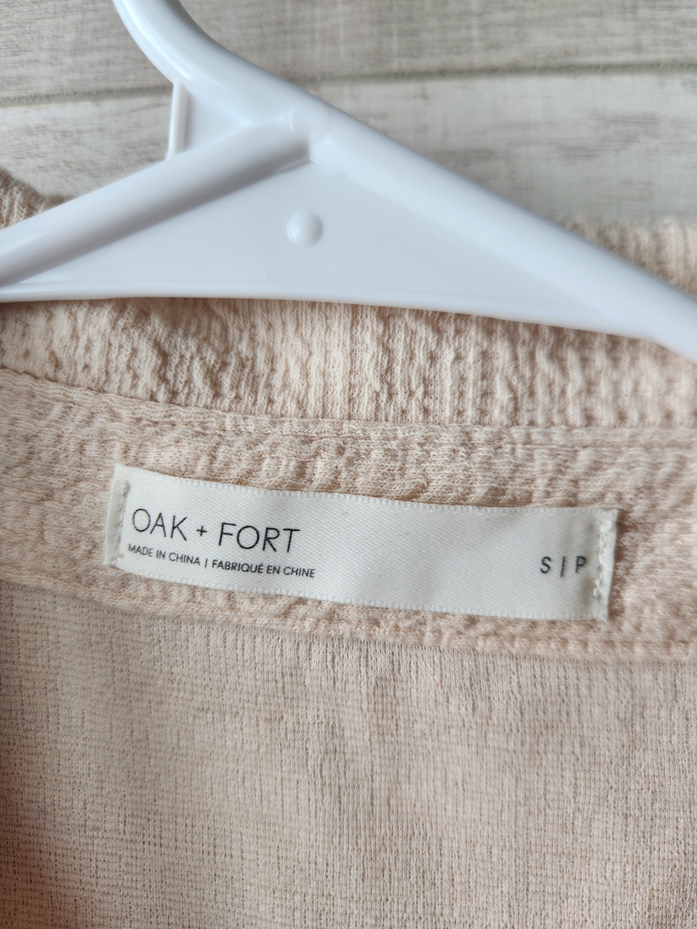 OAK + FORT Cream Knit Shirt - Picture 2 of 4